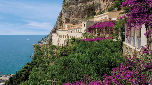 Built into the cliffside above the Gulf of Salerno, the Anantara Convento di Amalfi Grand Hotel includes 13th-century cloisters and numerous terraced gardens.