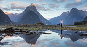 Milford Sound on the west coast of New Zealand's South Island.