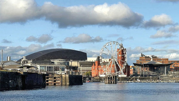 Cardiff Bay's modern harbor once shipped coal around the world. Now the area is home to trendy pubs and restaurants.