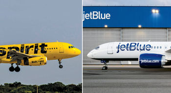 Justice Department lawyer Edward Duffy said if JetBlue absorbs Spirit, it would cut the ultralow-cost carrier share of the market by half, raising fares 30%.