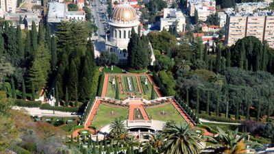 The Bahai Gardens in Haifa, Israel.