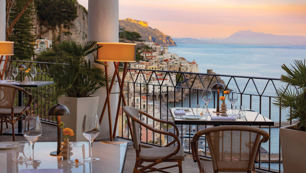 Dei Cappuccini restaurant offers alfresco dining for breakfast and dinner.