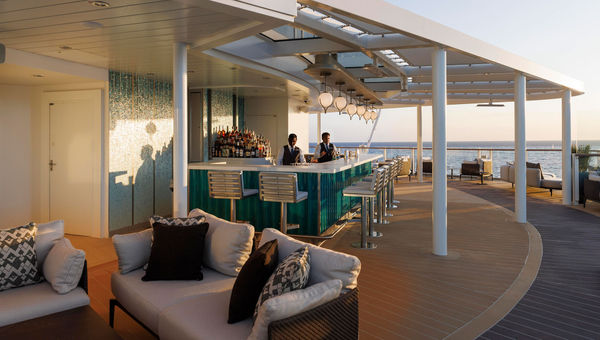 On the Silver Nova, the Dusk Bar on Deck 10.